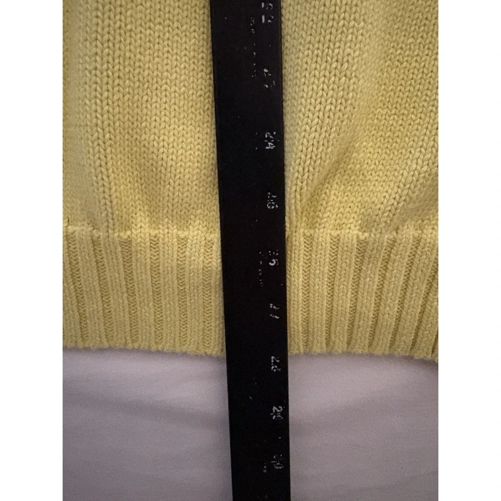 Vintage Polo Ralph Lauren Knit Sweater Men's XXL Yellow Embroidered Pony Large